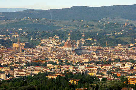 view of florence from Fiesole